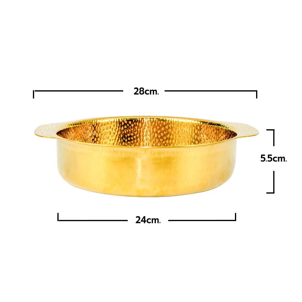 หม้อ 24 ซม. RRS รุ่น GOLD SNOW POT 22 สีทอง 1 ชิ้น_1